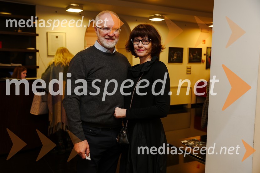 dr. Aleksander Zadel, psiholog, direktor, Inštitut C.A.R;   Alja ZadelLepa Vida, premiera predstave, Gledališče Koper