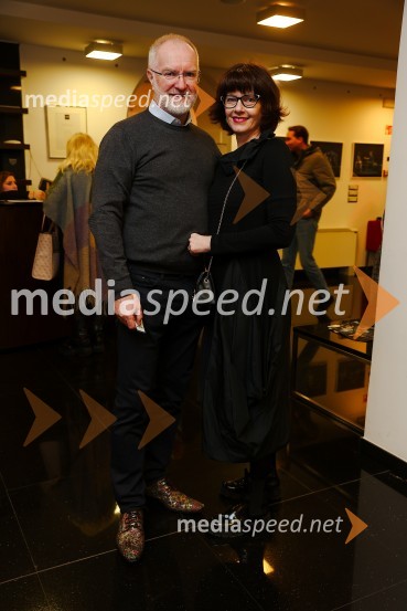 dr. Aleksander Zadel, psiholog, direktor, Inštitut C.A.R;   Alja ZadelLepa Vida, premiera predstave, Gledališče Koper