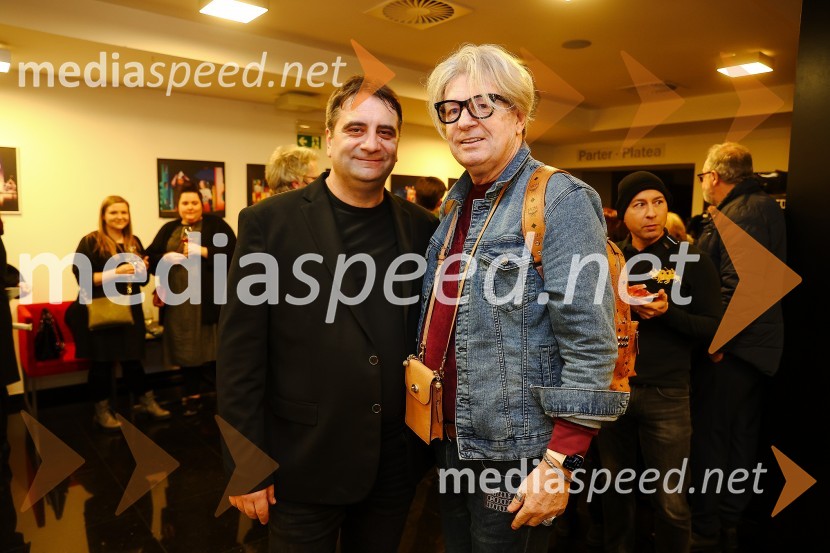  Marjan  Nećak, režiser, skladatelj in scenograf;  Damir Zlatar Frey, režiserLepa Vida, premiera predstave, Gledališče Koper