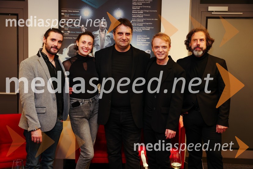  Blaž Popovski, igralec;  Anja Drnovšek, igralka;  Marjan  Nećak, režiser, skladatelj in scenograf;  Rok  Matek, igralec;  Danijel Malalan, igralecLepa Vida, premiera predstave, Gledališče Koper