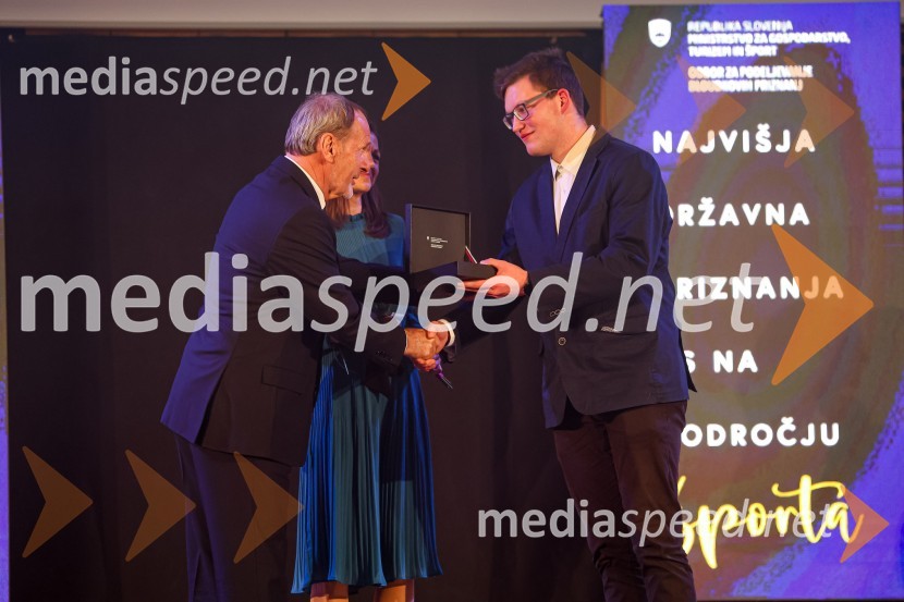  Viki Grošelj, alpinist;  Kristjan Čeh, atlet58. podelitev Bloudkovih priznanj za leto 2022