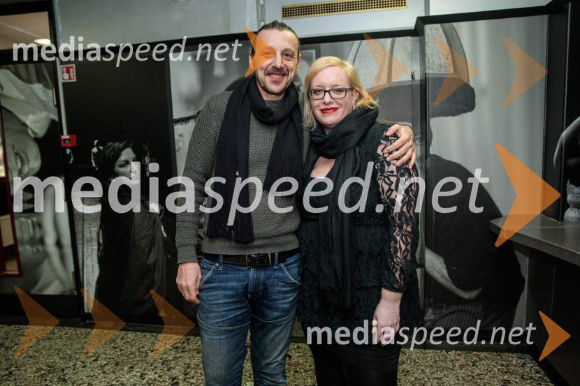  Matej Recer, igralec;  Tjaša Pureber, vršilka dolžnosti generalnega direktorja, GOV.SILjubimki, premiera predstave v SMG Ljubljana