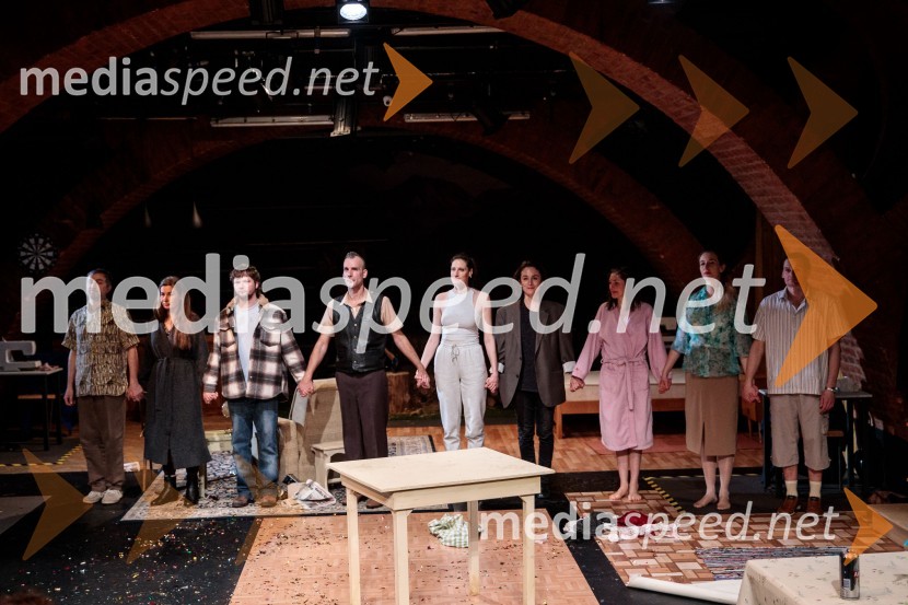  Ivan Peternelj, igralec;  Romana Šalehar, igralka;  Stane Tomazin, igralec;  Boris  Šeparović, igralec;  Miranda  Trnjanin, igralka;  Daša Doberšek, igralka;  ... ;  Lara Vouk, igralka;  Primož Bezjak, igralec, plesalecLjubimki, premiera predstave v SMG Ljubljana