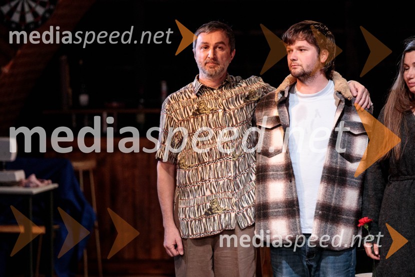  Ivan Peternelj, igralec;  Stane Tomazin, igralecLjubimki, premiera predstave v SMG Ljubljana