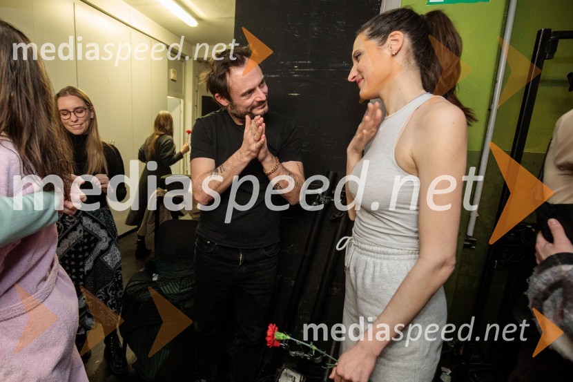  Milan Ramšak Marković, dramaturg;  Miranda  Trnjanin, igralkaLjubimki, premiera predstave v SMG Ljubljana