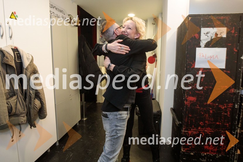  Tibor Mihelič Syed, direktor, Slovensko mladinsko gledališče;  Nathalie Horvat, oblikovalka maskeLjubimki, premiera predstave v SMG Ljubljana