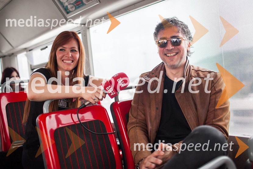  Natalija Veronik, moderatorka, Radio City;  Jan Plestenjak, pevecJan Plestenjak in 