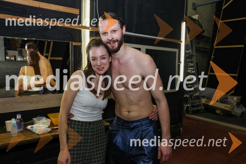  Liza Marijina, igralka;  Blaž Dolenc, igralecFrank V., premiera drame v SNG Maribor