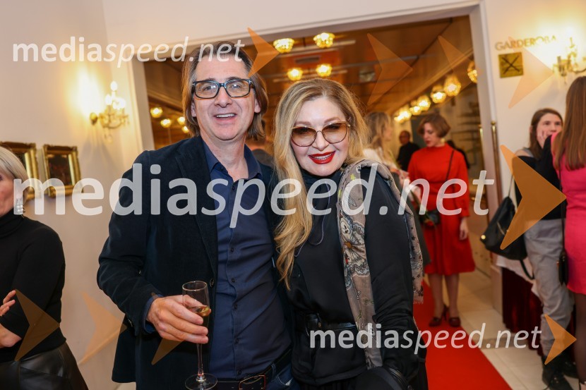  Aleksandar  Popovski, režiser, umetniški direktor Drame SNG Maribor;  Danica Maksimović , srbska gledališka in filmska igralkaFrank V., premiera drame v SNG Maribor