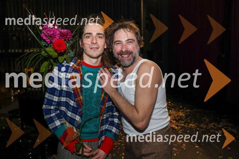  Petja Labović, igralec;  Gorazd Žilavec, igralecFrank V., premiera drame v SNG Maribor