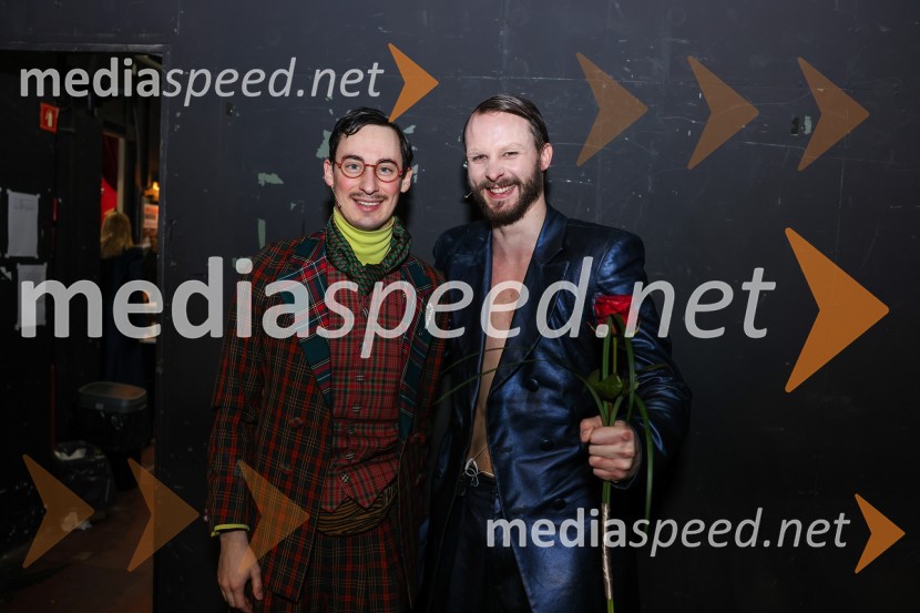  Žan Koprivnik, igralec;  Blaž Dolenc, igralecFrank V., premiera drame v SNG Maribor