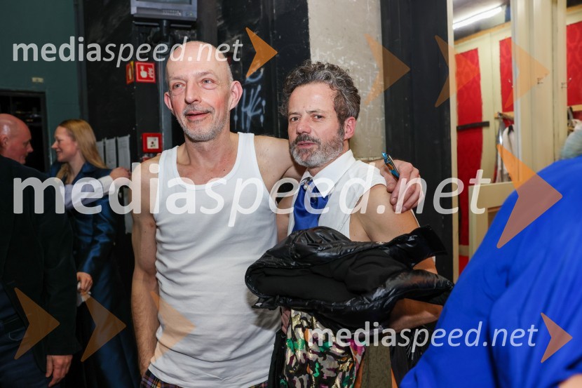  Davor Herga, igralec;  Vojko Belšak, igralecFrank V., premiera drame v SNG Maribor