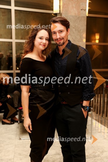  Barbara Kramar, Novartis v Sloveniji;  Jure Kopušar, igralecAntigona, premiera drame, SNG Nova Gorica