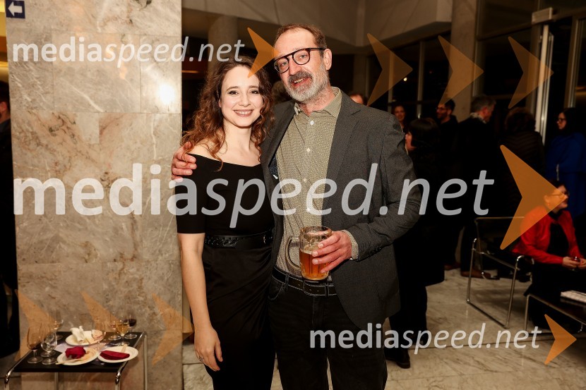  Barbara Kramar, Novartis v Sloveniji;  Blaž Valič, igralecAntigona, premiera drame, SNG Nova Gorica