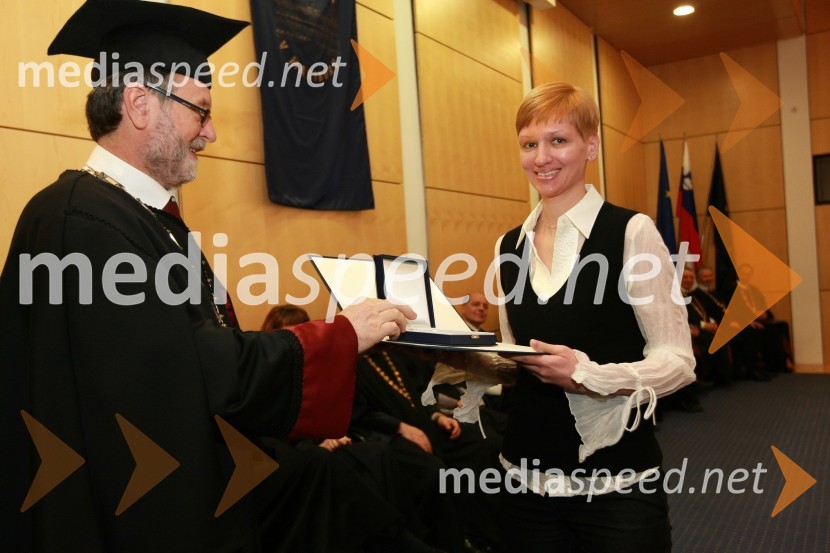 Prof. dr. Ivan Rozman, rektor Univerze v Mariboru in ...Rektorjev dan Univerze v Mariboru 2009, promocija doktorjev znanosti in podelitev nagrad