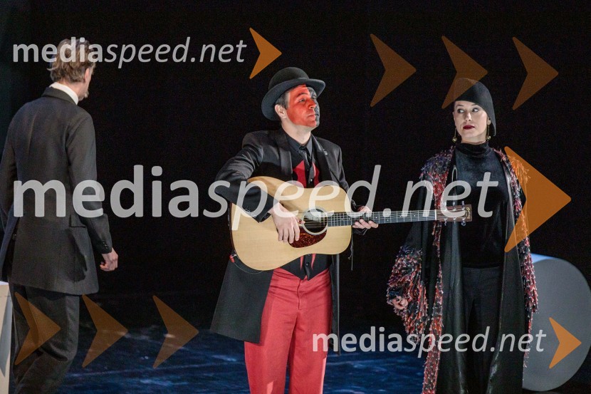  Ivan Colarić, igralec;  Ksenija Marinković, igralka, v.d. ravnateljice ZKM ZagrebMiroslav Krleža: V agoniji, drama, Cankarjev dom