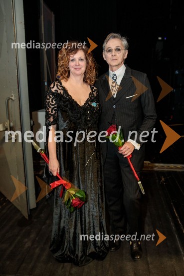  Nina Violić, igralka;   Livio Badurina, igralecMiroslav Krleža: V agoniji, drama, Cankarjev dom