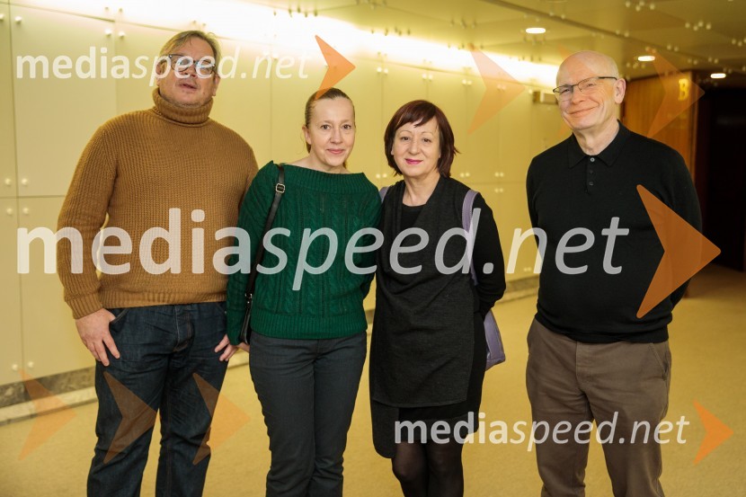  Robert Waltl, direktor, Mini teater;  Barbara Vidovič, igralka;  Diana Koloini, umetniška direktorica, Drama SNG Maribor; Dr. Mladen Dolar, filozofMiroslav Krleža: V agoniji, drama, Cankarjev dom