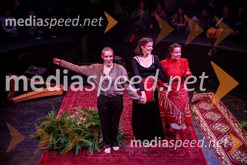  Nataša Keser, igralka;  Urša Kavčič, igralka;  Zvezdana Novaković , pevka, harfistka, igralka, performerkaGorjanci, premiera, Cankarjev dom