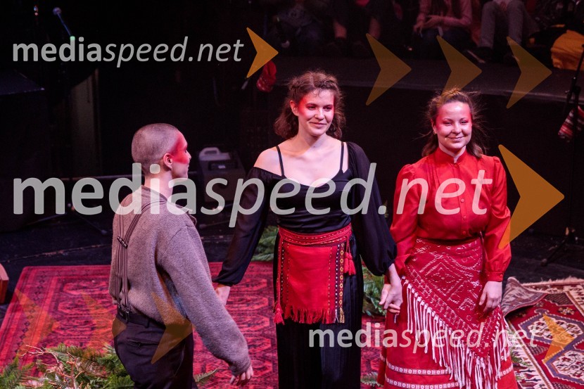  Nataša Keser, igralka;  Urša Kavčič, igralka;  Zvezdana Novaković , pevka, harfistka, igralka, performerkaGorjanci, premiera, Cankarjev dom