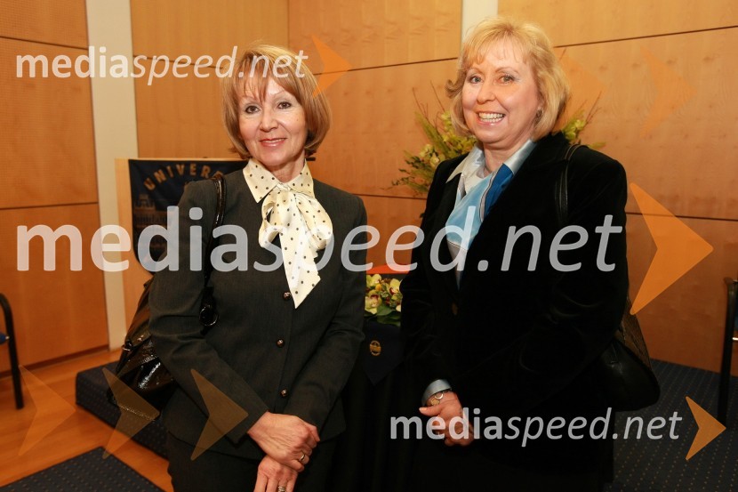 Red. prof. dr. Majda Pšunder, profesorica pedagogike in izr. prof. dr. Janja Črčinovič Rozman, predstojnica oddelka za razredni pouk na Pedagoški fakultetiRektorjev dan Univerze v Mariboru 2009, promocija doktorjev znanosti in podelitev nagrad