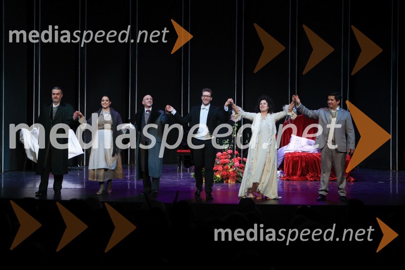  ... ;  ... ;  ... ;  Ayrton Desimpelaere, belgijski dirigent;  Martina  Zadro, operna pevka;  Jenish Ysmanov, operni pevecLa Traviata, 20. obletnica aktualne postavitve, SNG Opera in balet Ljubljana