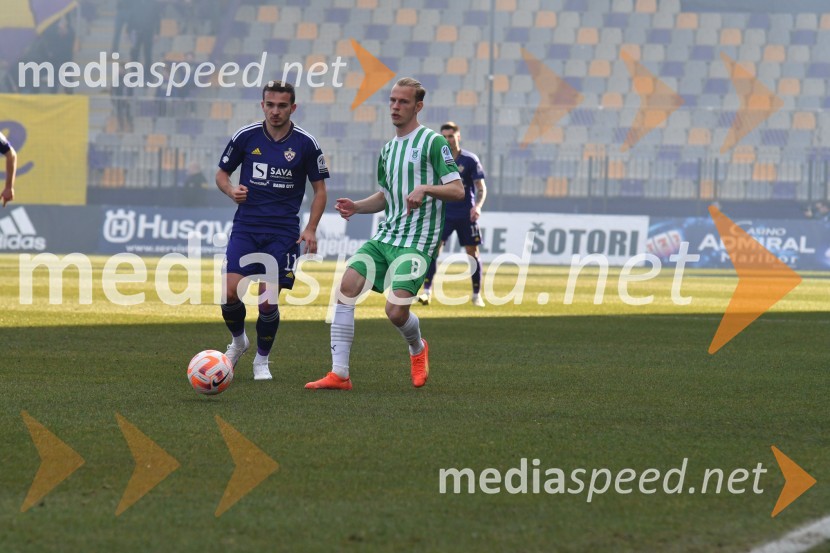  Ivan Brnić, nogometaš, NK Maribor;  Justas Lasickas, nogometaš, NK OlimpijaMaribor premagal Olimpijo v večnem derbiju