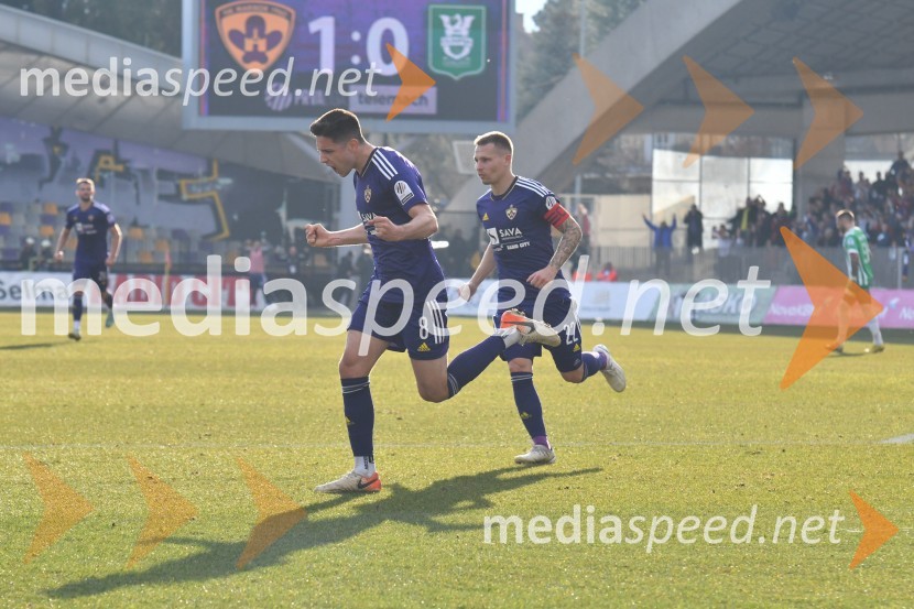  Marko Božić, nogometaš NK Maribor;  Martin Milec, nogometaš, NK MariborMaribor premagal Olimpijo v večnem derbiju