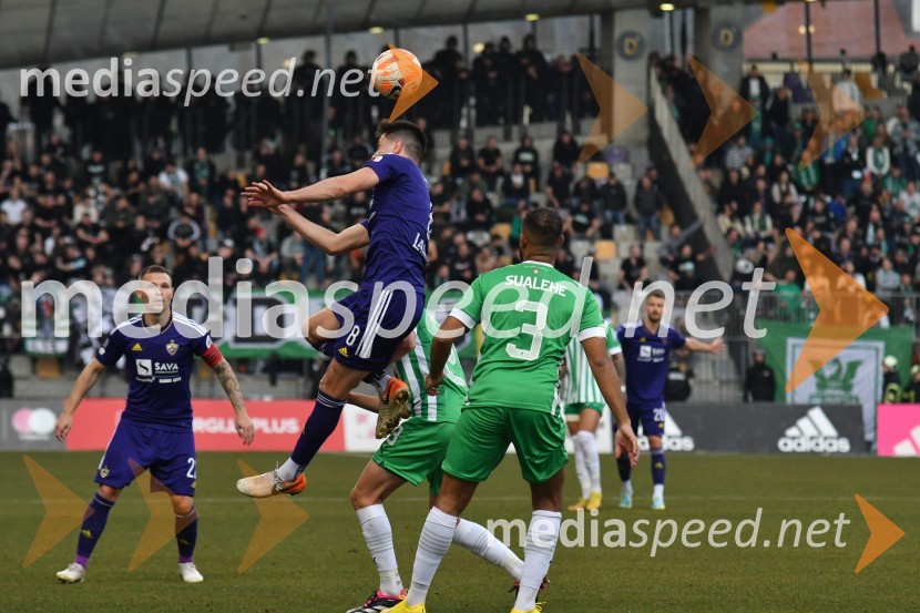  Marko Božić, nogometaš NK Maribor;  David de Senna Fernandes Sualehe, nogometaš, NK OlimpijaMaribor premagal Olimpijo v večnem derbiju
