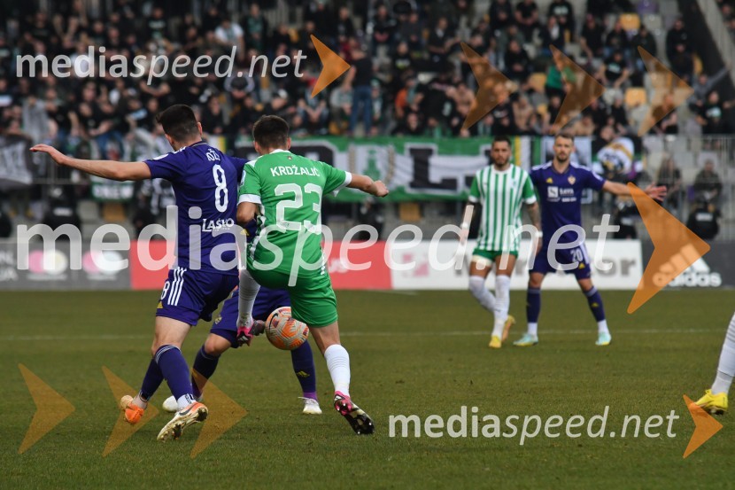  Marko Božić, nogometaš NK Maribor;  Anes Krdzalic, nogometaš, NK OlimpijaMaribor premagal Olimpijo v večnem derbiju