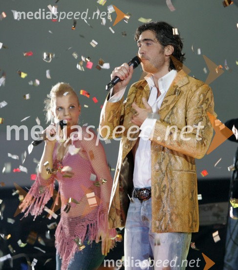 Pevca Eva Moškon in Jan PlestenjakSRF - Slovensi radijski festival 2005