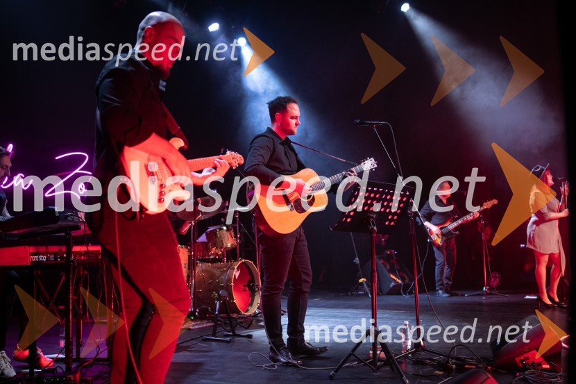  Anže Babnik, električna kitara;  Robi Ciglar, klaviaturist;  Janez Zorjan, bas kitara;  Eva ZorjanNika Zorjan - od začetka, veliki koncert ob 10. obletnici delovanja