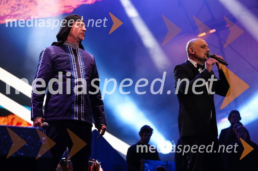  Milan Fras, vokal, skupina Laibach;  Boris Benko, Duo Silence43. FIS svetovno prvenstvo v nordijskem smučanju, slovesnost ob odprtju