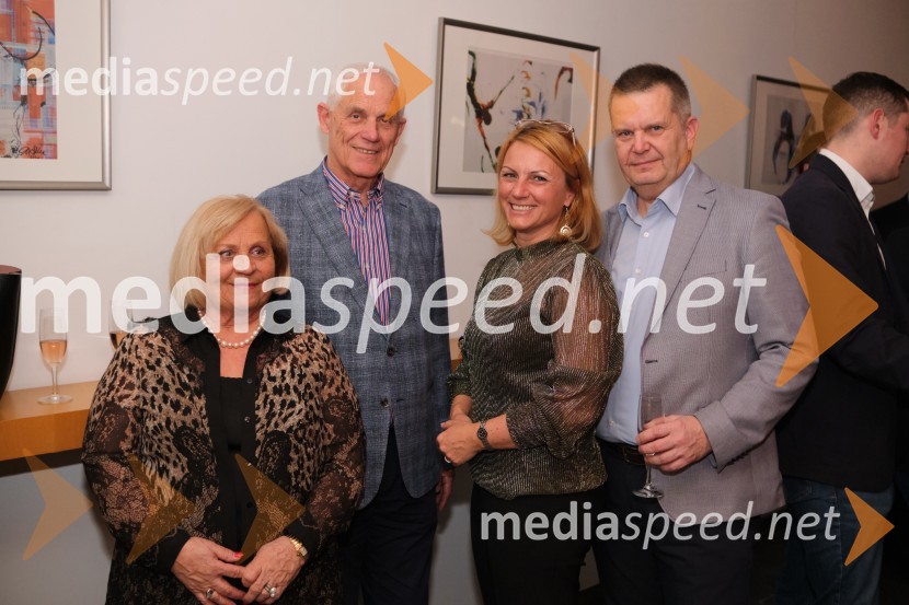 izr. prof. dr.  Friderika Kresal, Visokošolski zavod Fizioterapevtika; prof. dr. Janez Kresal;  Saška Žvan, Strateška svetovalka generalnega direktorja in vodja kabineta, AumentIQ B.V.;  Matej Žvan, direktor, CDE d.o.o.Srečanje Alumni kluba Fundacije Parus
