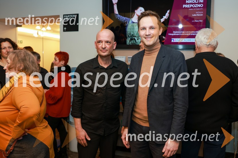  Miha Golob, upravnik in umetniški vodja, SLG Celje;  Matija Kovač, župan, MO Celje31. Dnevi Komedije v Celju, otvoritev festivala s predstavo Nikoli ni prepozno