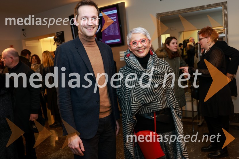  Matija Kovač, župan, MO Celje;  Alja Predan, dramaturginja SLG Celje, nekdanja umetniška direktorica Festivala Borštnikovo srečanje, selektorica festivala Dneva komedije31. Dnevi Komedije v Celju, otvoritev festivala s predstavo Nikoli ni prepozno