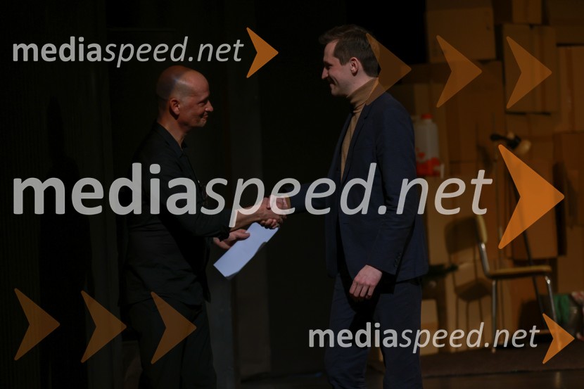  Miha Golob, upravnik in umetniški vodja, SLG Celje;  Matija Kovač, župan, MO Celje31. Dnevi Komedije v Celju, otvoritev festivala s predstavo Nikoli ni prepozno