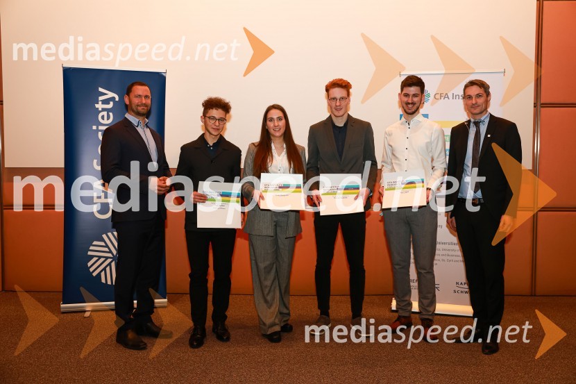 dr. Primož Dolenc, Banka Slovenije;  Tine Merhar;  Tjaša Markočič;  Timotei Bedenik;  Jaka Topič;  Bojan Ivanc, CFA, CAIA, član upravnega odbora društva CFA Slovenija in glavni ekonomist Analitike GZS, lokalni koordinator CFA Research Challenge 2022CFA Research Challenge Local finals 2022/2023