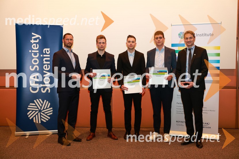 dr. Primož Dolenc, Banka Slovenije;  Jaša Jus;  Jan Bartolme;  Nik Berečnik;  Bojan Ivanc, CFA, CAIA, član upravnega odbora društva CFA Slovenija in glavni ekonomist Analitike GZS, lokalni koordinator CFA Research Challenge 2022CFA Research Challenge Local finals 2022/2023