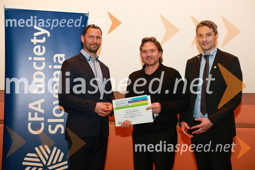 dr. Primož Dolenc, Banka Slovenije; dr. Jan Žan Oplotnik, Ekonomsko-poslovna fakulteta Maribor;  Bojan Ivanc, CFA, CAIA, član upravnega odbora društva CFA Slovenija in glavni ekonomist Analitike GZS, lokalni koordinator CFA Research Challenge 2022CFA Research Challenge Local finals 2022/2023