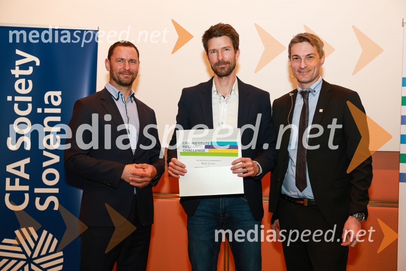 dr. Primož Dolenc, Banka Slovenije;  Blaž Hribar, CFA, sodnik;  Bojan Ivanc, CFA, CAIA, član upravnega odbora društva CFA Slovenija in glavni ekonomist Analitike GZS, lokalni koordinator CFA Research Challenge 2022CFA Research Challenge Local finals 2022/2023