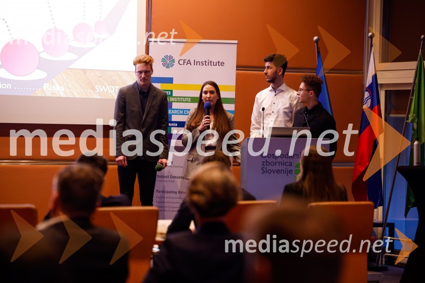  Timotei Bedenik;  Tjaša Markočič;  Jaka Topič;  Tine MerharCFA Research Challenge Local finals 2022/2023