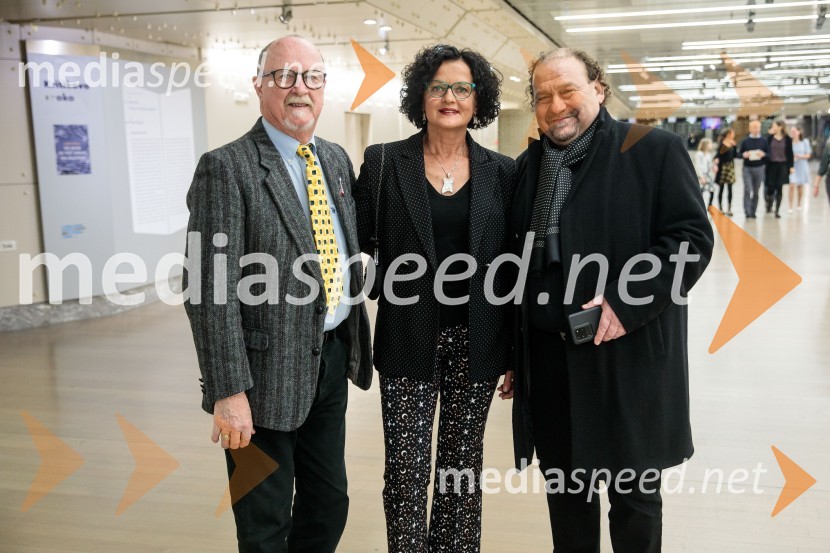  Tomaž Domicelj, glasbenik;  Irena Domicelj;  Darko  Brlek, direktor in umetniški vodja, Festival LjubljanaSlovenski mladinski orkester, 6. zimski festival 2023