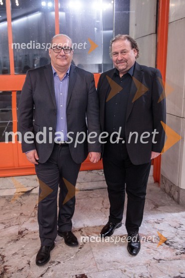  Epifanio Comis, pianist;  Darko  Brlek, direktor in umetniški vodja, Festival LjubljanaSlovenski mladinski orkester, 6. zimski festival 2023