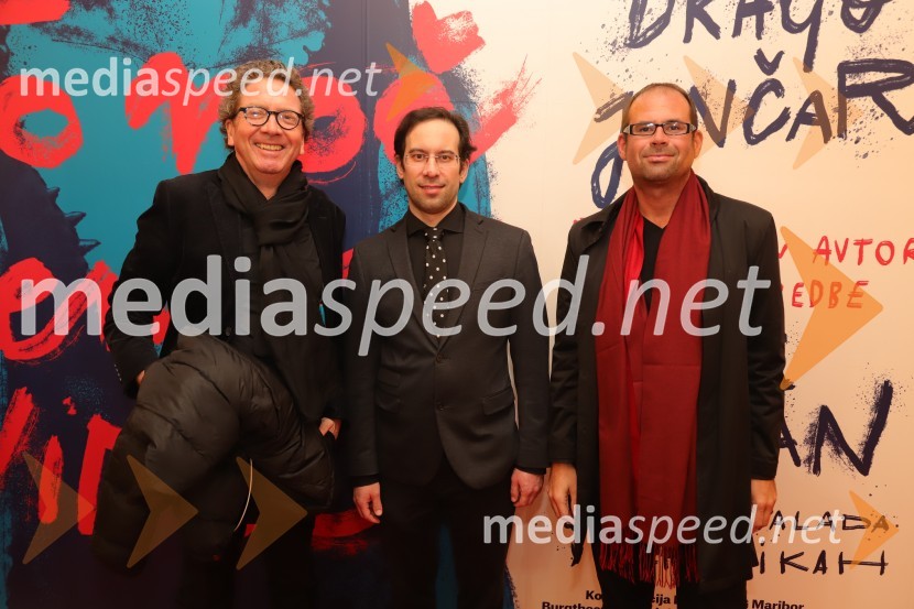  Bruno Berger-Gorski, operni režiser;  Simon Krečič, umetniški direktor Opere SNG Maribor;  Michael Gruber, Opera4u, WiedeńDon Carlo, premiera opere v SNG Maribor