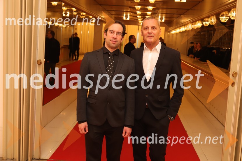  Simon Krečič, umetniški direktor Opere SNG Maribor;  Danilo Rošker, direktor SNG MariborDon Carlo, premiera opere v SNG Maribor