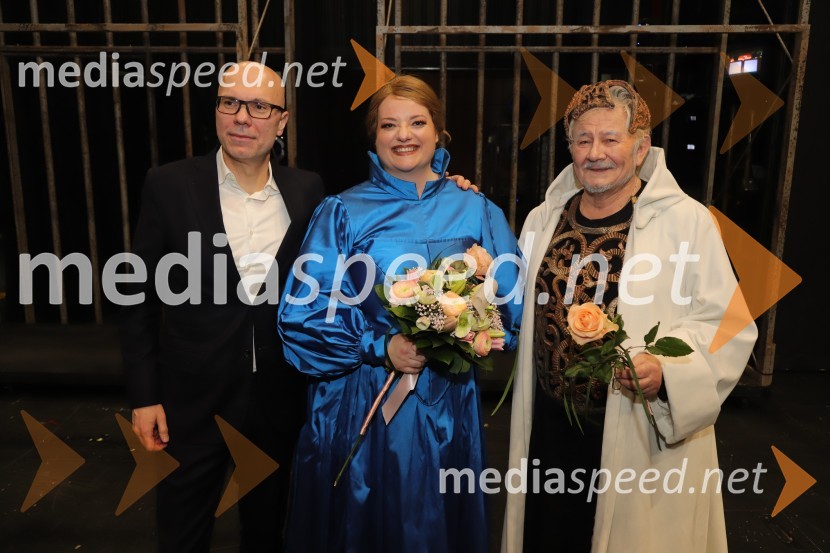  Marin Blažević, režiser;  Rebeka Lokar, operna pevka;  Valentin Pivovarov, operni pevecDon Carlo, premiera opere v SNG Maribor