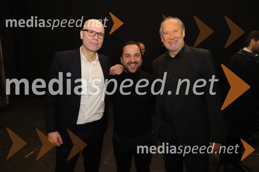  Marin Blažević, režiser;  Tim Ribič, SNG Maribor;  Wolfgang von Zoubek, scenograf, oblikovalec lučiDon Carlo, premiera opere v SNG Maribor