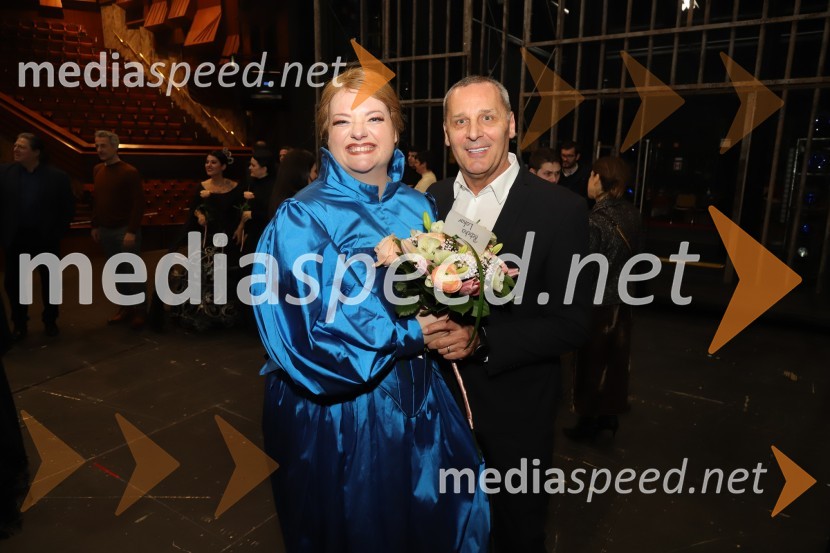  Rebeka Lokar, operna pevka;  Danilo Rošker, direktor SNG MariborDon Carlo, premiera opere v SNG Maribor