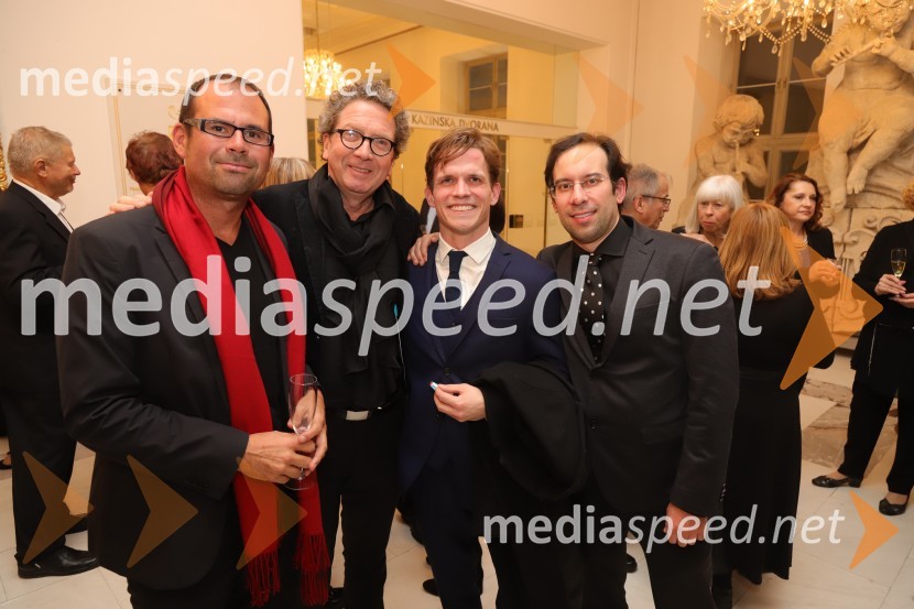  Michael Gruber, Opera4u, Wiedeń;  Bruno Berger-Gorski, operni režiser;  Valentin Egel, dirigent;  Simon Krečič, umetniški direktor Opere SNG MariborDon Carlo, premiera opere v SNG Maribor